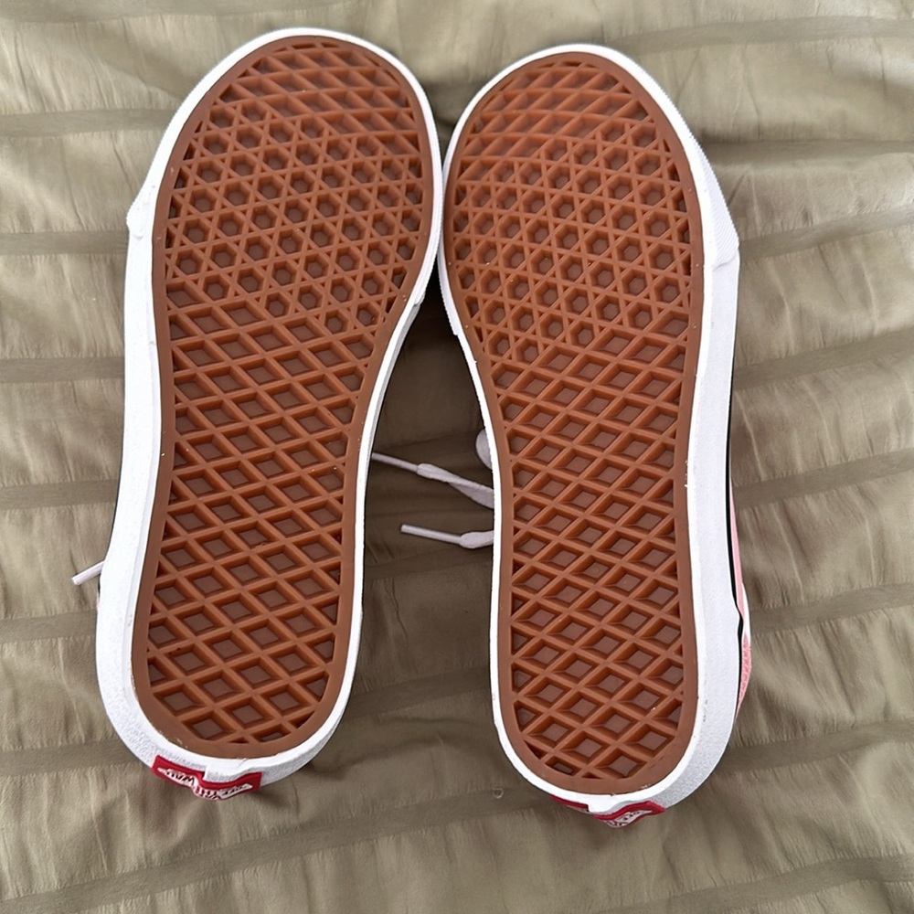 Vans Canvas Powder Pink/ White Ward Size 5 - Picture 3 of 6
